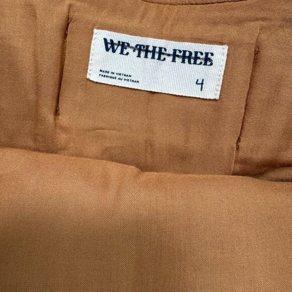 New Free People Micro Mini Suede Skort Low Rise We The Free Brown Stud Western 4 - Picture 6 of 11